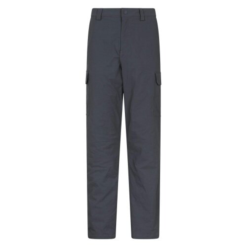 Mountain Warehouse Mens Delta Fleece Lined Regular Winter Trousers - Dark Grey - Dark Grey - 94% Polyamide/6% Elastane