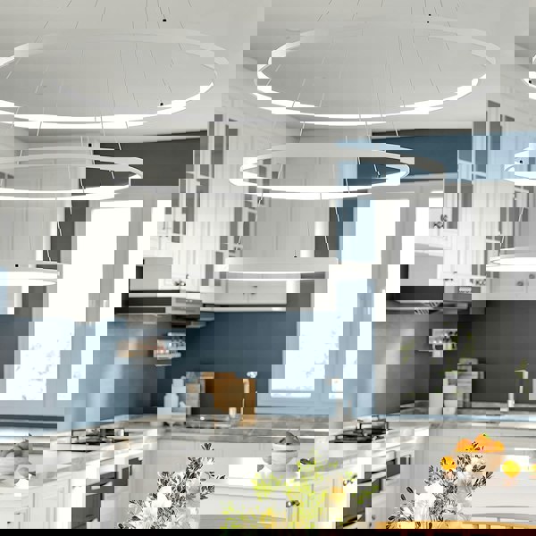 Modern LED Pendant with 3 Circle Rings - Dimmable Pendants Living and Home Dimmable