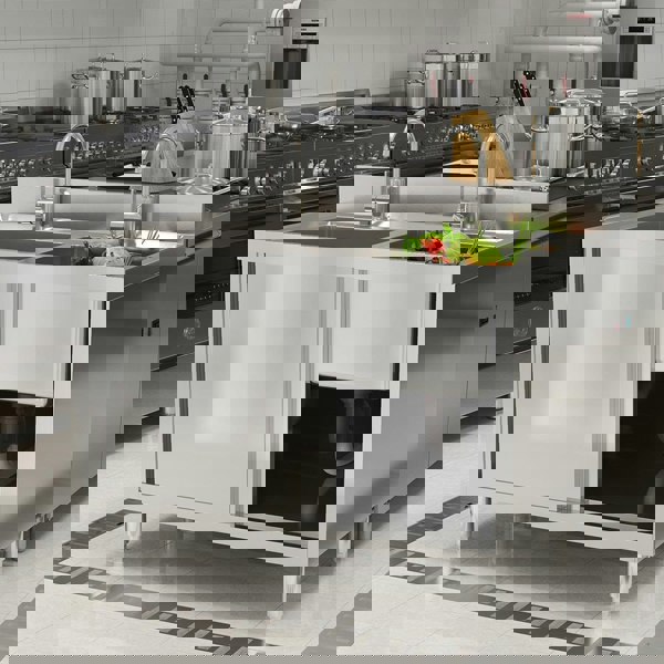 Dismantlable 201 Stainless Steel Double Sink Cabine Living and Home