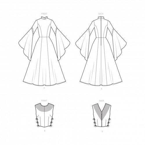 Simplicity Sewing Pattern 9089, Dresses, Costumes for Women, H5 (6-8-10-12-14) - Intermediate