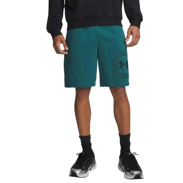 Under Armour Mens Rival Graphic Shorts - Green/Black - 