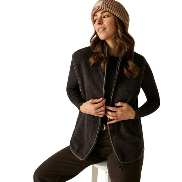 Regatta Womens/Ladies Frankie Borg Body Warmer - Dark Chocolate - 