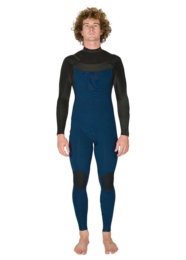 Vissla New Seas 4-3 U-Zip Wetsuit - Midnight