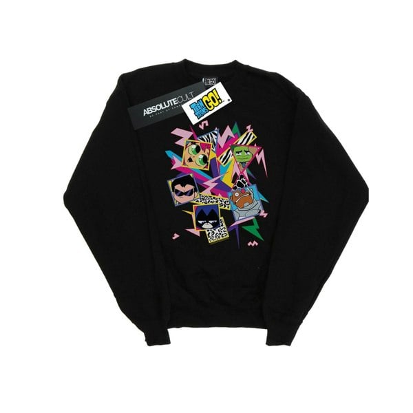 DC Comics Girls Teen Titans Go 80s Icons Sweatshirt - Black