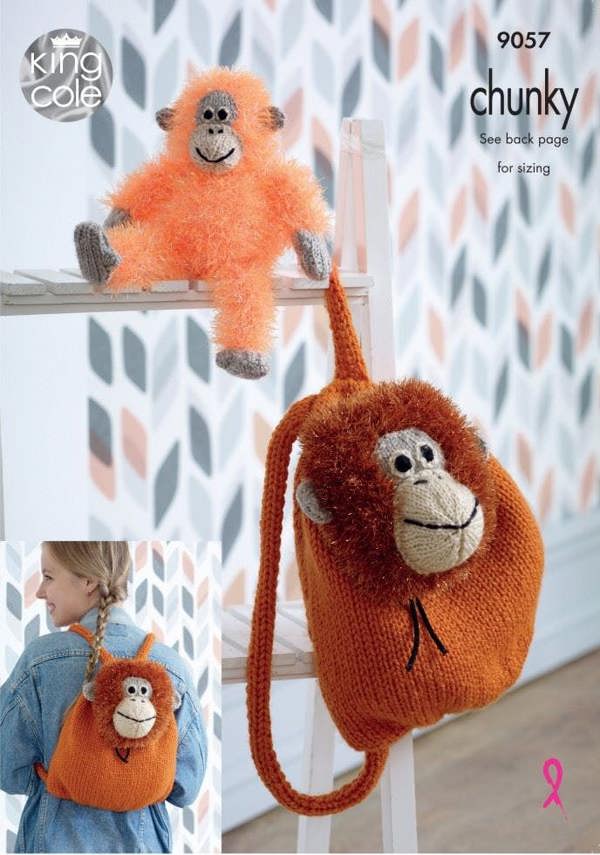 King Cole Big Value Knitting Pattern 9057, Bags, Toys - Advanced