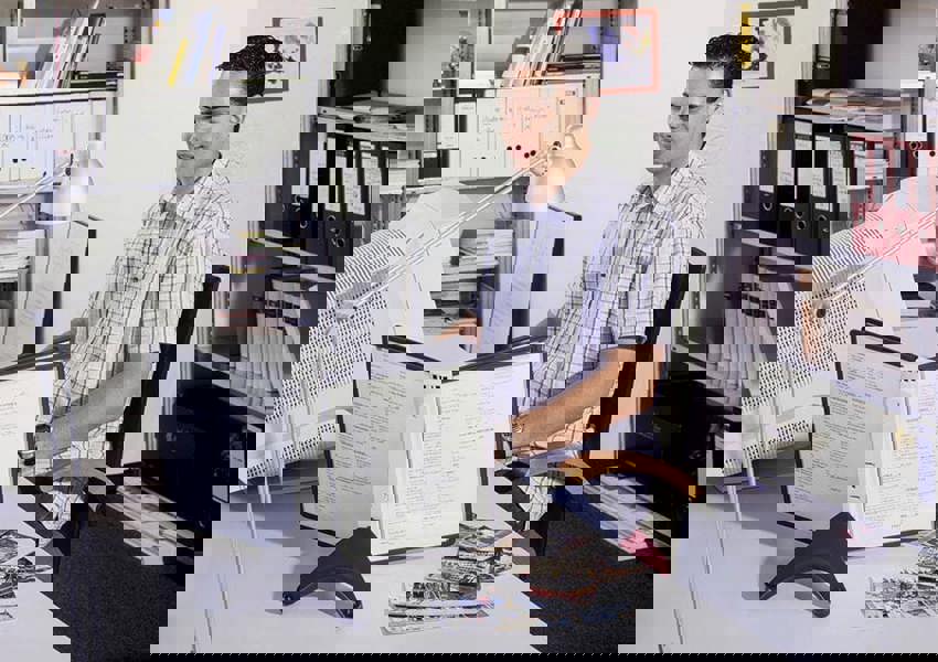 Durable SHERPA SOHO TABLE 5 Desk Display Panel Stand | 5 Panels | A4 Black