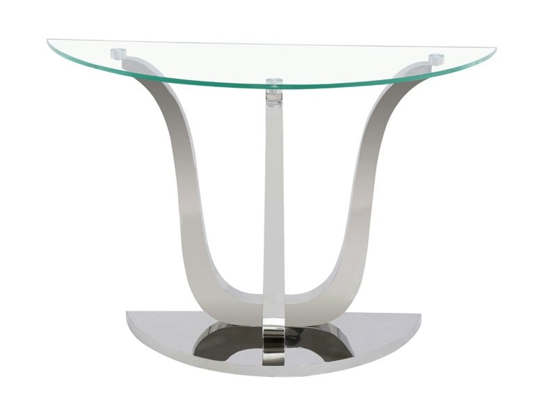 That's Furniture Naples Semi Circle Glass Console Table