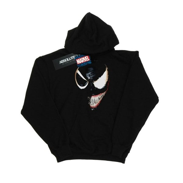 Marvel Boys Venom Split Face Hoodie - Black