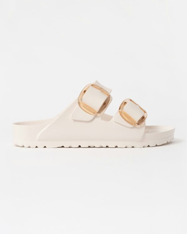 Birkenstock Arizona Big Buckle Womens EVA Sandals - Eggshell - CHO - Designer Womens Sandals