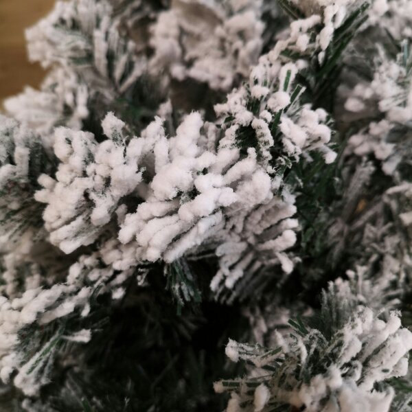 Samuel Alexander 7ft (2.1m) Premier Spiral Snow Flocked Christmas Tree