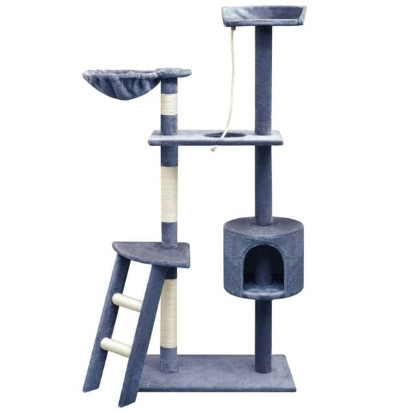 Berkfield Cat Tree with Sisal Scratching Posts 150 cm Dark Blue