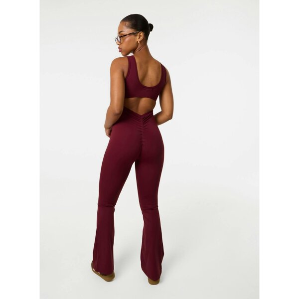 Pink Vanilla Ruched Bum Openback Unitard