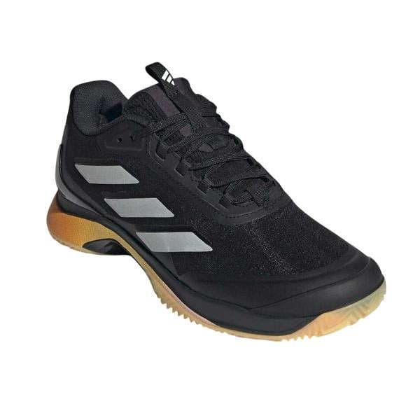Adidas Womens/Ladies Avacourt 2 Bounce Tennis Shoes - Black/Metal/Spark - 