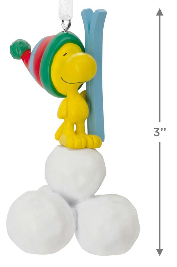 Peanuts/Snoopy - Woodstock with Snowballs Christmas Tree Ornament