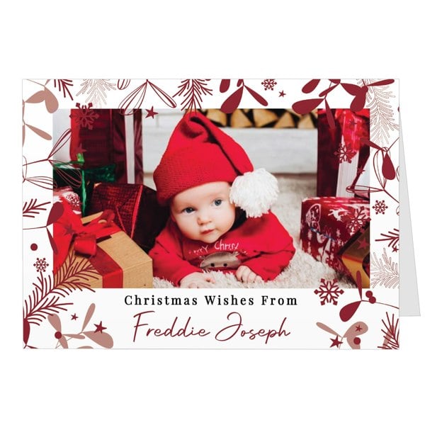 Personalised Memento Company Personalised Photo Upload Pack of 10 Christmas Cards