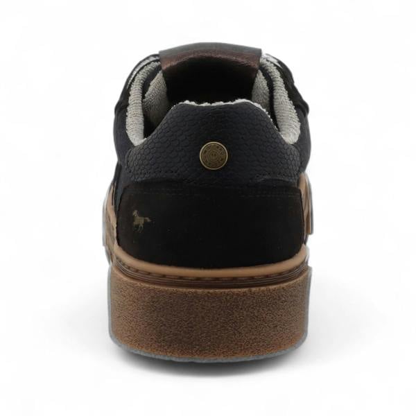 Mustang Women's Black Street Platform Sneakers Shoes