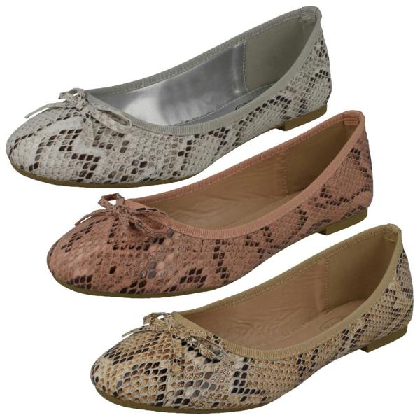 Spot On Ladies Spot On Flat Ballerinas F80454