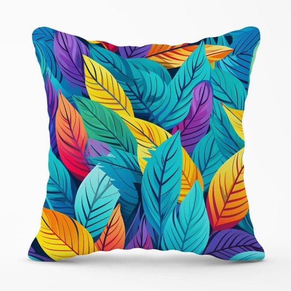 Warren Reed Bright Colourful Leaves Cushions