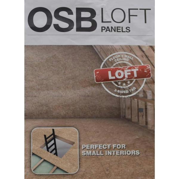 Snowdon Timber OSB Loft Board (L)1.22m (W) 300mm (T)18mm 3 Pack