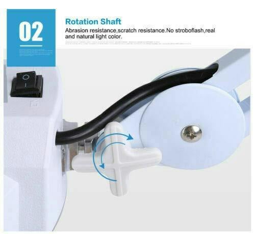 HYGRAD BUILT TO SURVIVE HYGRAD® Floor Standing LED Magnifying Lamp for Dental Clinic Beauty Parlour Medical