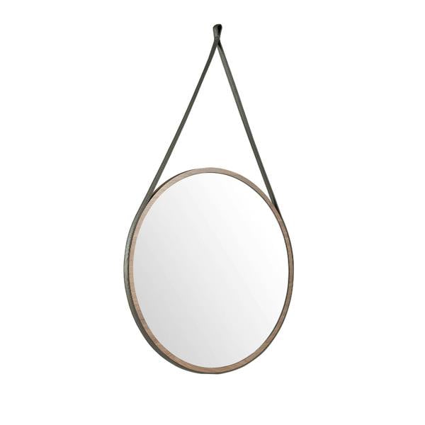 Angel Cerdá Round Walnut Wall Mirror 3038