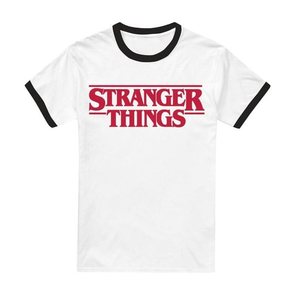 Stranger Things Unisex Adult Logo T-Shirt - Black
