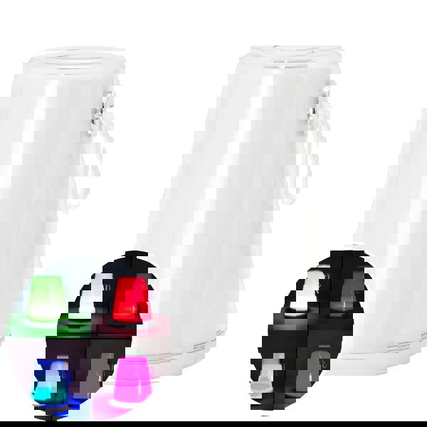 Compact Modern White LED Colour Changing Rechargeable Touch Table Lamp Image 2