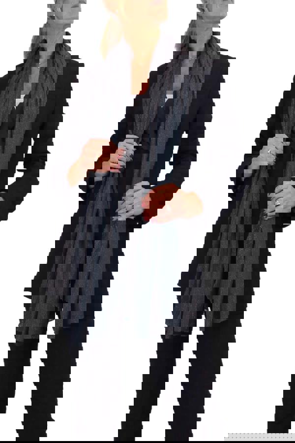 Paulo Due Silk Blend Scarf with Metallic Threads