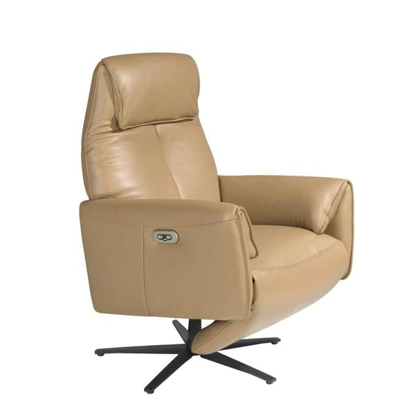 Angel Cerdá Leather Swivel Relax Armchair Arena 5086