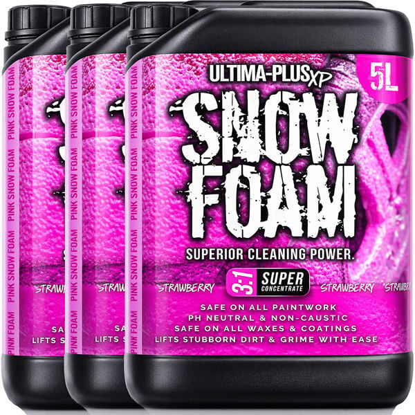 Ultima Plus XP Ultima-Plus XP Snow Foam Car Shampoo pH Neutral Wash - Super Thick Foam Pre-Wash - Strawberry Fragrance 15L