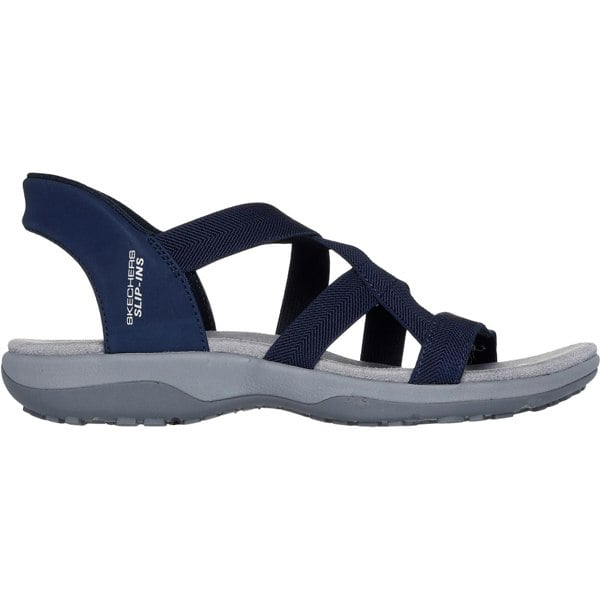 Skechers Reggae Slim Stretch Flex Textile Women's Navy Sandals