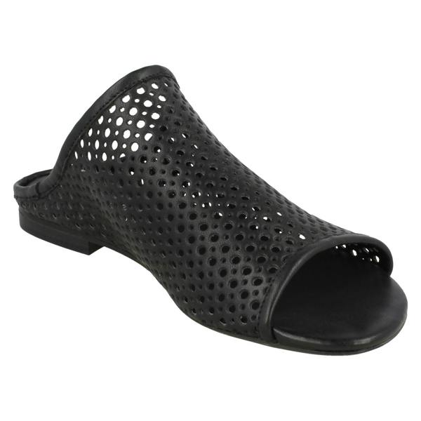 Savannah Ladies Savannah Flat Punched Upper Mule Sandals