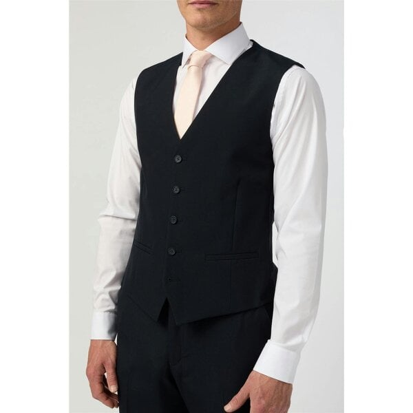Limehaus Regular Fit Navy Waistcoat