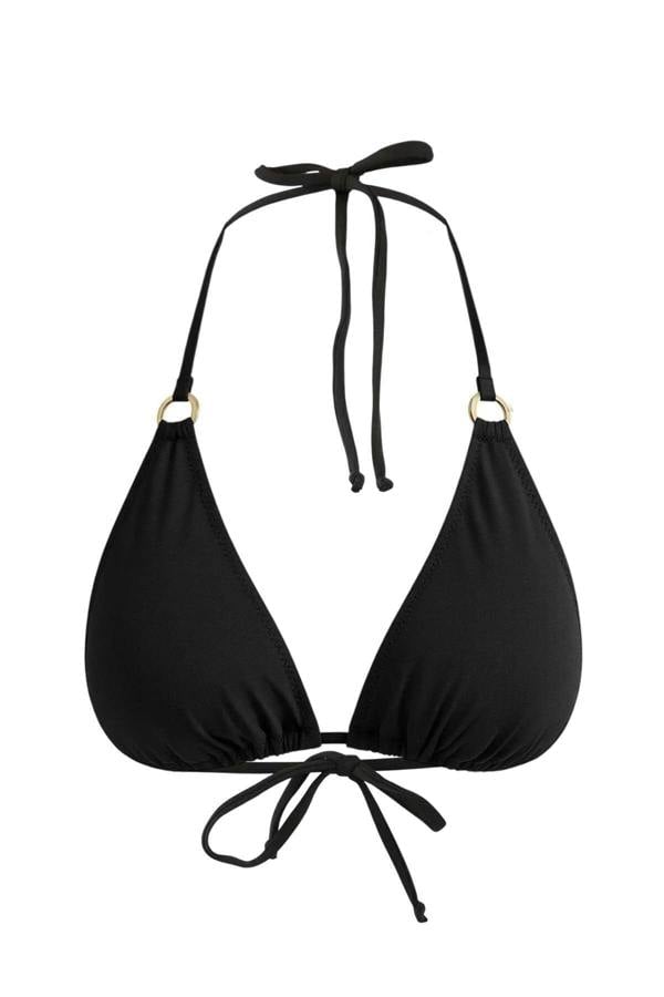 WOVCOR Triangle-Shaped Bikini Top with Accessories