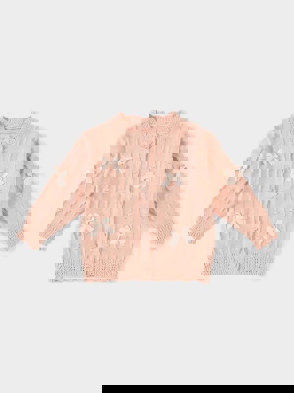 GWD Twinkle Bow Pink Cardigan