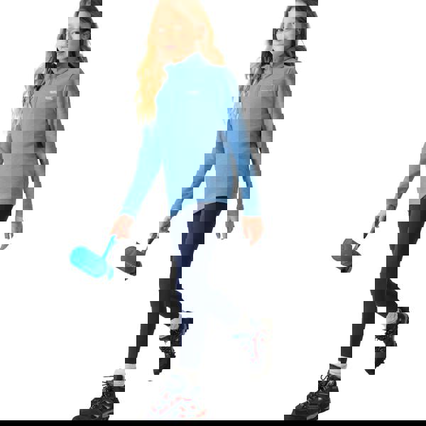 Regatta Childrens/Kids Hot Shot Quarter Zip Fleece Top - Washed Denim - 