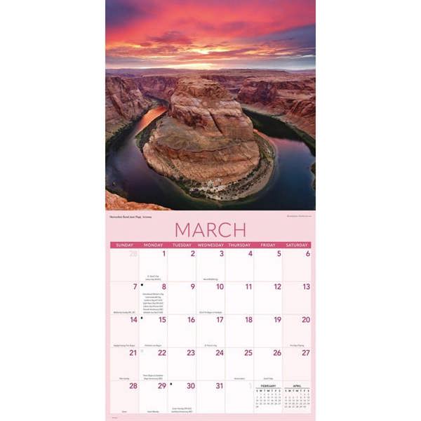 America Calendar 2027, Wall Calendars, Month To View, Travel, Gift