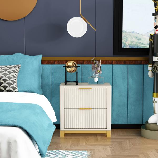 Cabinet Bits Molino 2 Drawer  Bedside Table