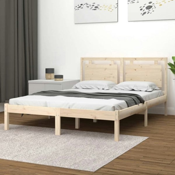 Berkfield Bed Frame Solid Wood 120x200 cm