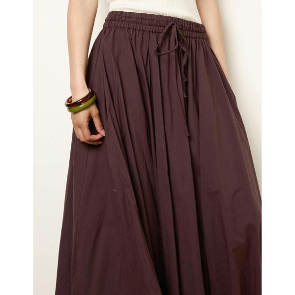 Blue Vanilla Gathered Panel Maxi Skirt