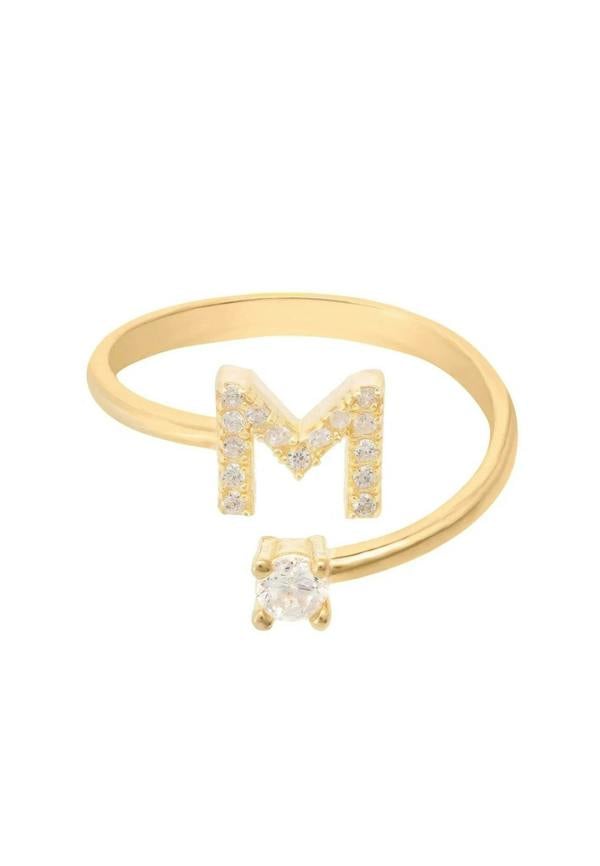 Initial Ring Gold M - LATELITA Rings
