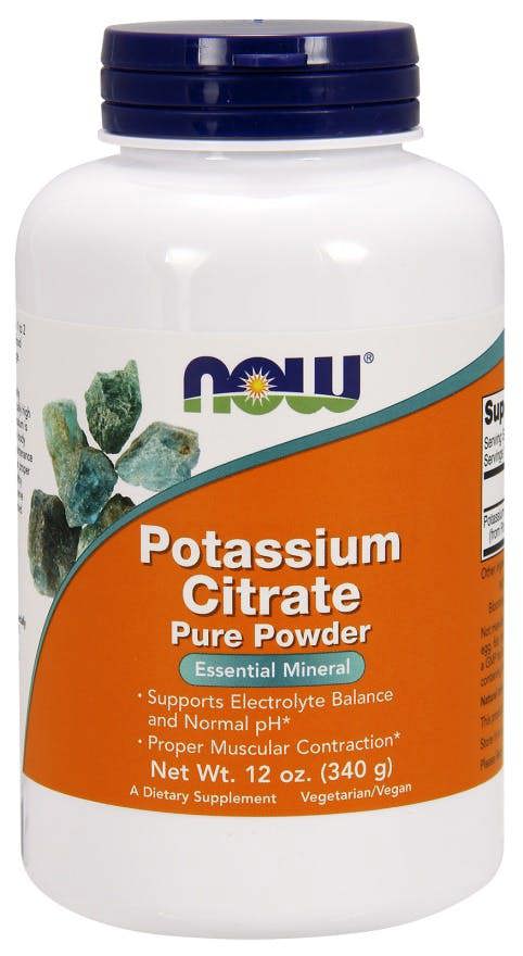 NOW Foods Potassium Citrate, Pure Powder - 340g