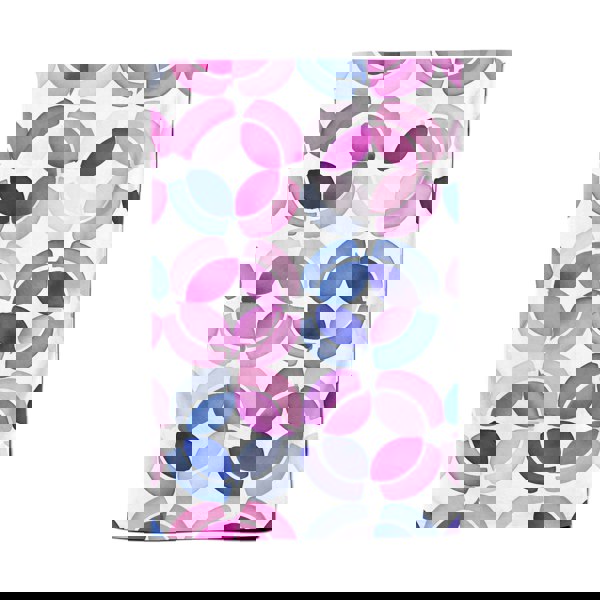 Warren Reed Interlocking Pink Blue Shape Tea Towel