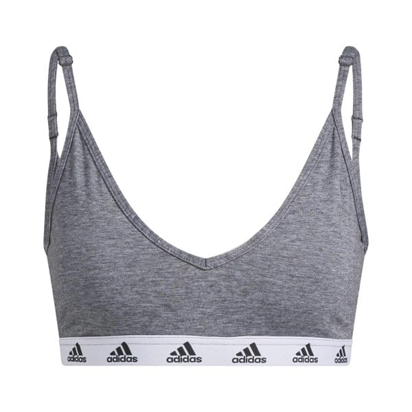 Adidas Womens Purebare Lights Sports Bra - Grey/Black