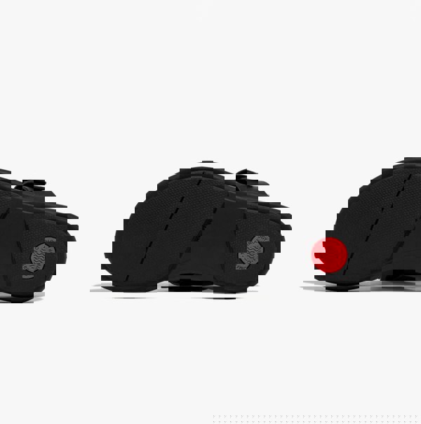 FitFlop GRACIE RUBBER-BUCKLE LEATHER Womens Toe Post All Black