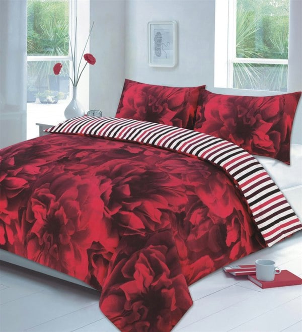 HomeSpace Direct Roses Duvet Cover Set