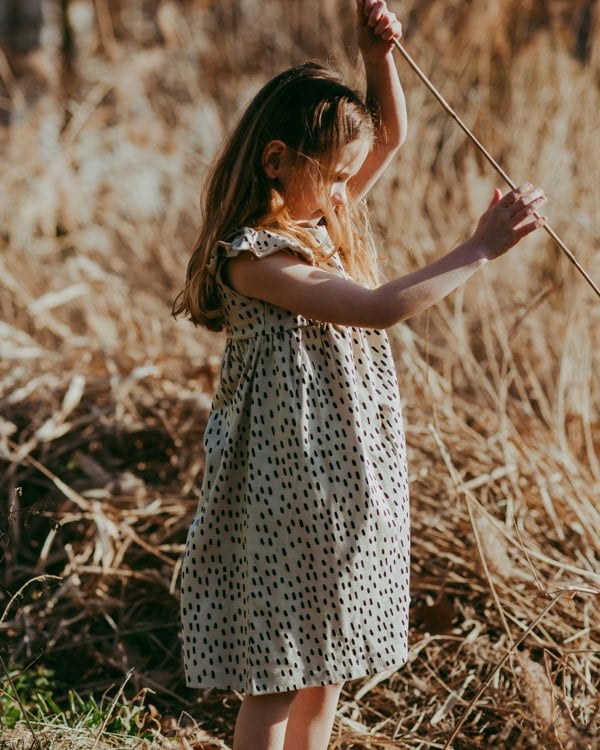 Organic cotton Stone Doodle Print Dress - image 3