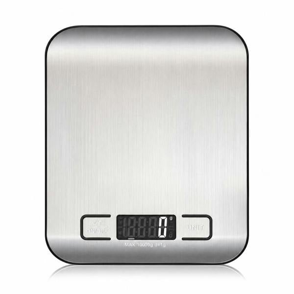Dyzi Digital Kitchen Scale 10kg Stainless Steel LCD Food Weighing Scale