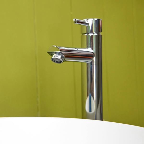 Flode Hunneberg High Rise Mono Basin Mixer Tap - Polished Chrome Finish