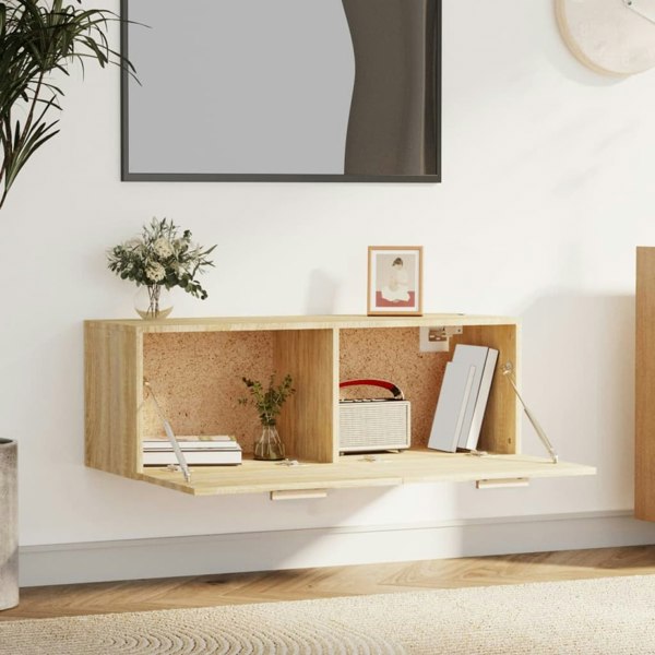 Berkfield Wall Cabinet Sonoma Oak 100x36.5x35 cm Engineered Wood